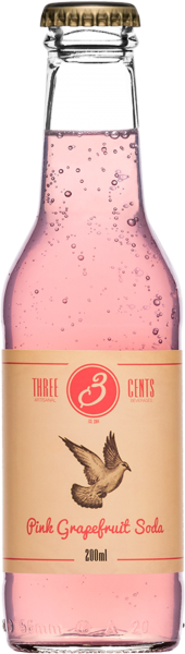 Three Cents Pink Grapefruit Soda