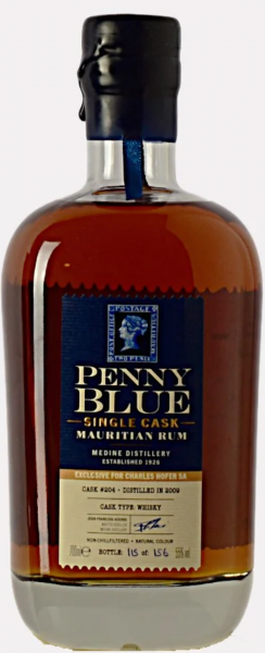 Rum Penny Blue 2009 No. 204 Single Cask 55%