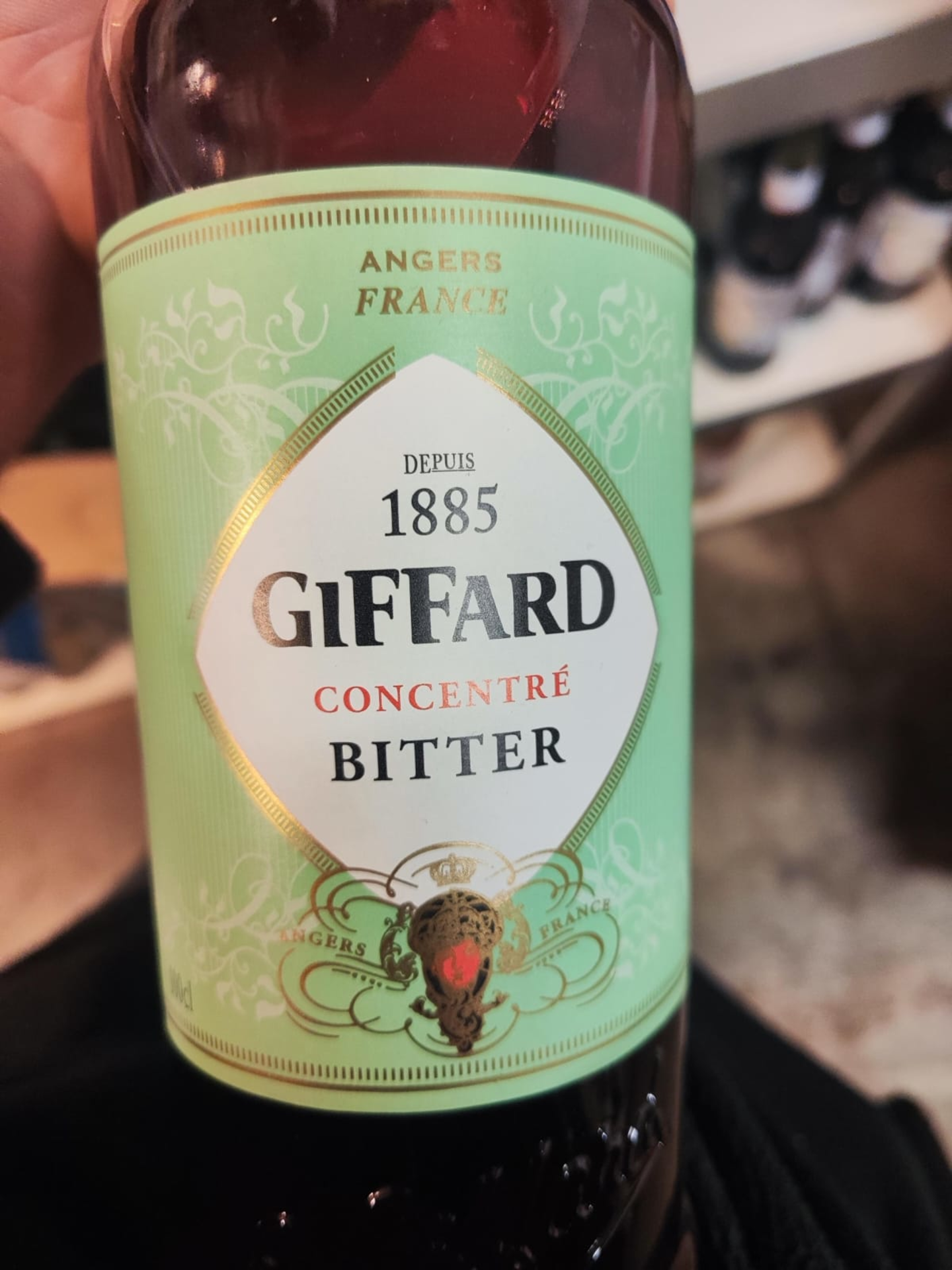 Giffard Bitter Rückenetikett