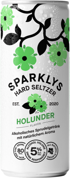 Hard Seltzer Holunderblüte – Vegan