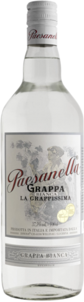 Grappa Paesanella Bianca 37.5%